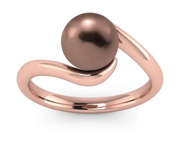 Mocha Swirl Pearl Ring