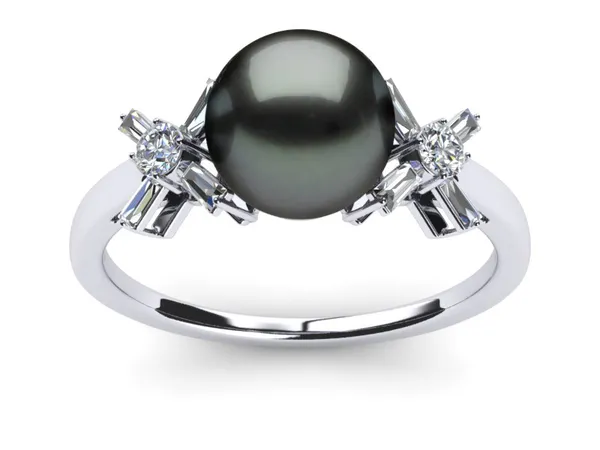 Tahitian Pearl Butterfly Ring