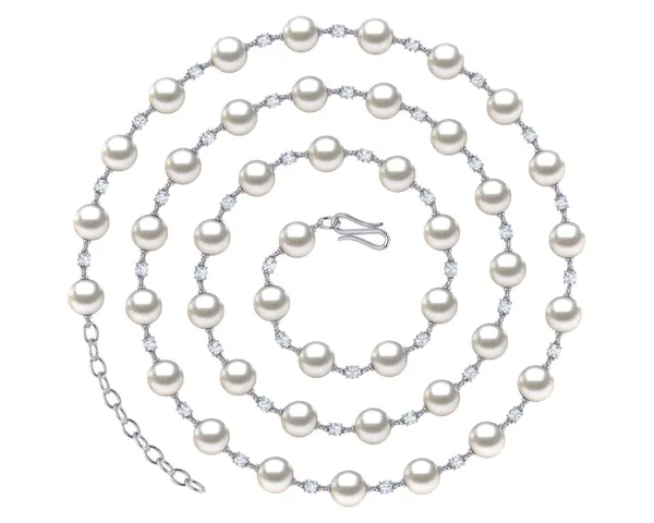 South Sea Pearl and Diamond Timeless Necklace 36 Inches