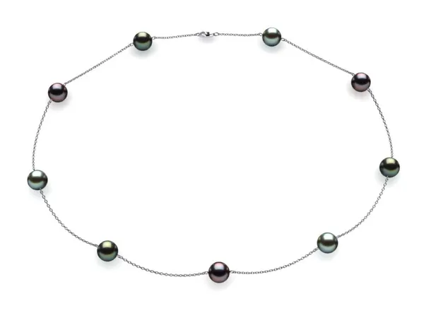 Tahitian Multicolor Tin Cup Necklace