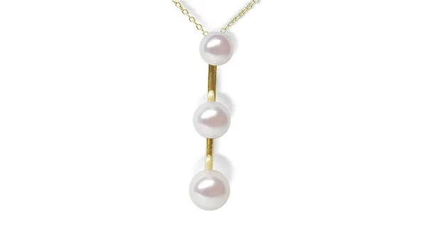 Japanese Akoya Three Pearl Pendant