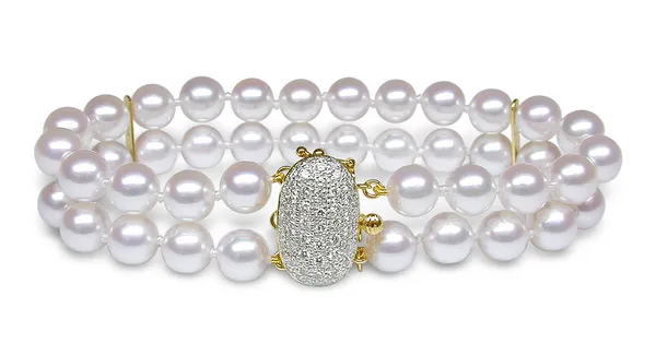 Double Strand Cultured Pearl Bracelet