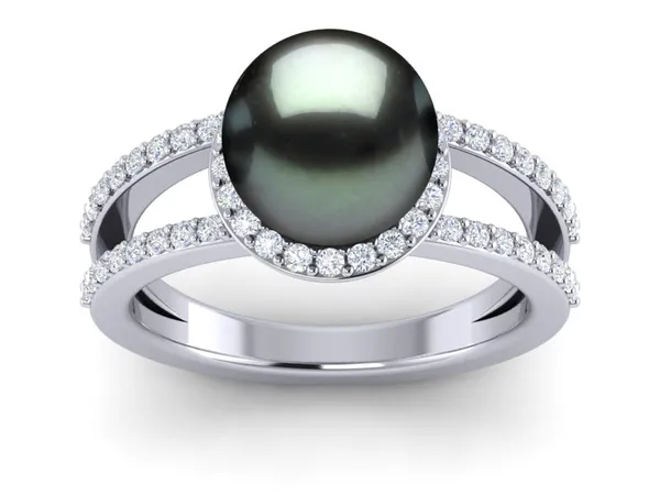 Tahitian Pearl Ring Halo II
