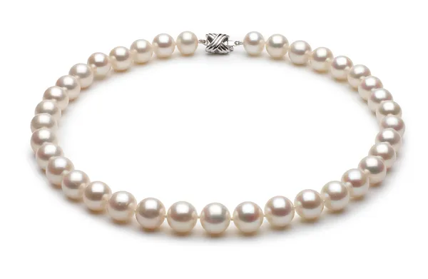 10.5 x 11.5mm White High Grade Freshwater Pearl Necklace