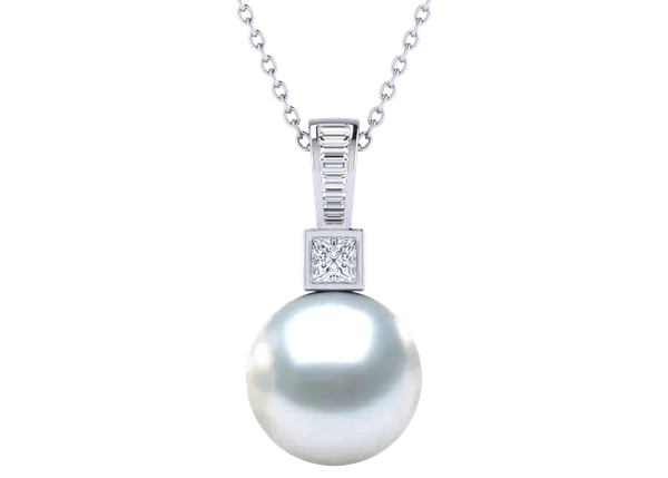Epona a White South Sea Cultured Pearl Pendant