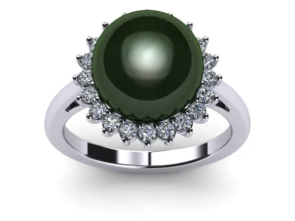 Tahitian Pearl Ring Grand Sunflower