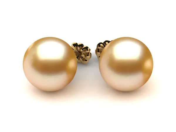12mm Golden South Sea Pearl Earring