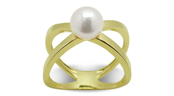 Cosmos a Japanese Akoya Cultured Pearl Ring
