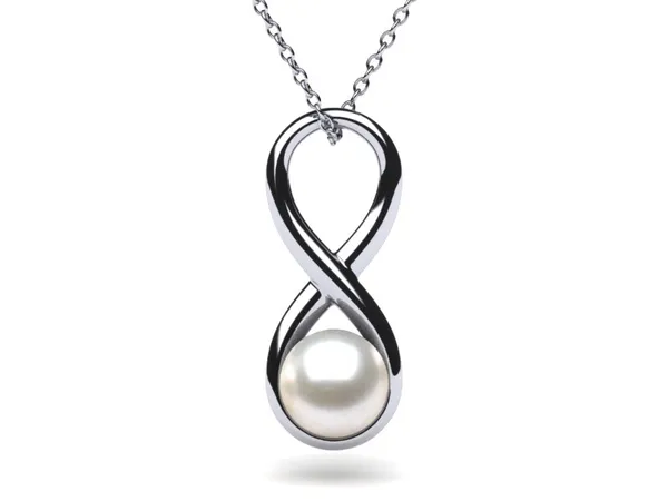 South Sea Pearl Infinity Pendant