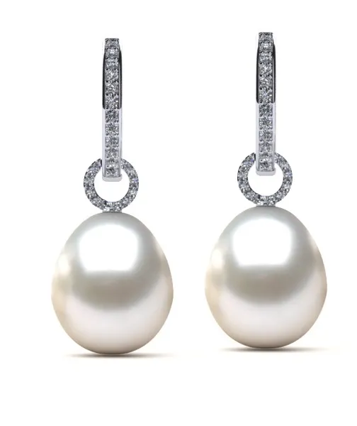 Kate South Sea Earring Diamond Hooks