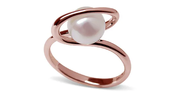 Pink Halo a Japanese Akoya Cultured Pearl Ring