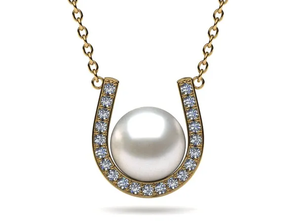 South Sea Pearl Horseshoe Pendant