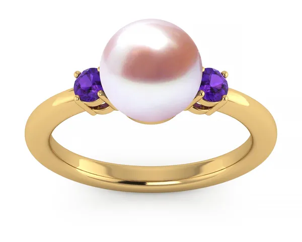 Freshwater Lavender Grace Pearl Ring