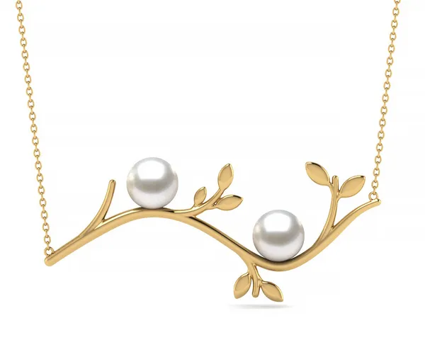 South Sea Pearl Olive Branch Necklace
