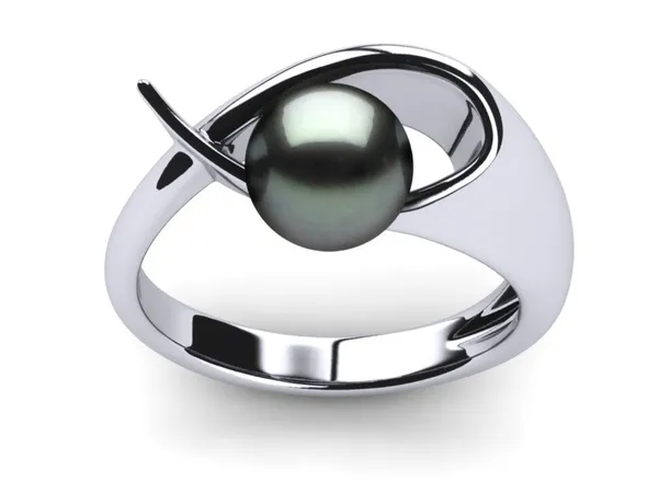 Tahitian Pearl Angelfish Ring