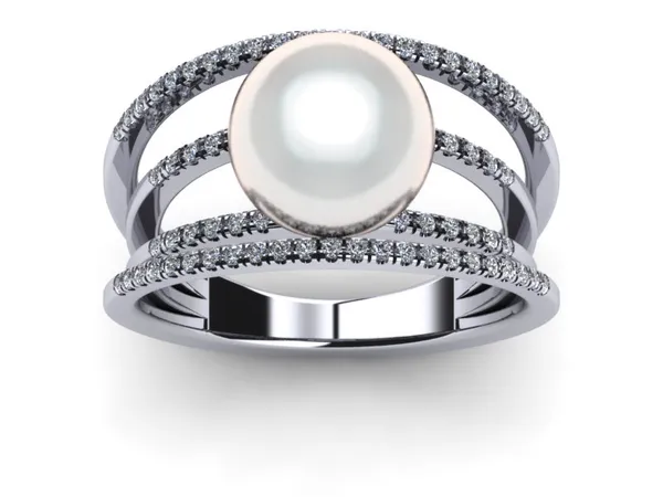 South Sea Pearl Ring White Gyroscope Style