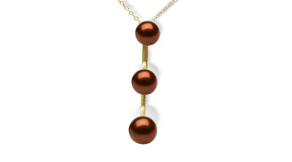 Mocha 3 Pearl Pendant