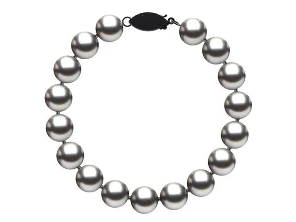 8.5 x 9mm Grey Freshwater Pearl Bracelet