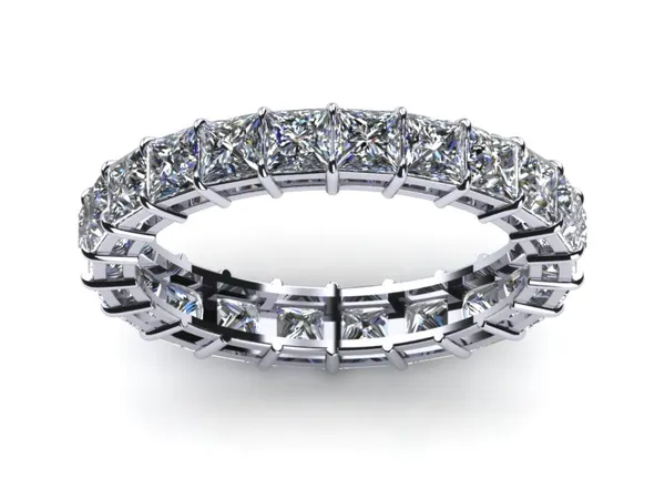 Princess Cut Eternity Band 1.52 carats t.d.w.