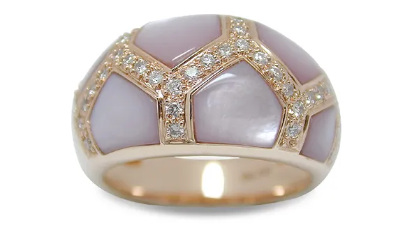 SOLD - Pink Dragon a Mother of Pearl Ring