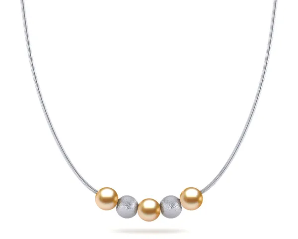 Golden South Sea Pearl Stardust Necklace