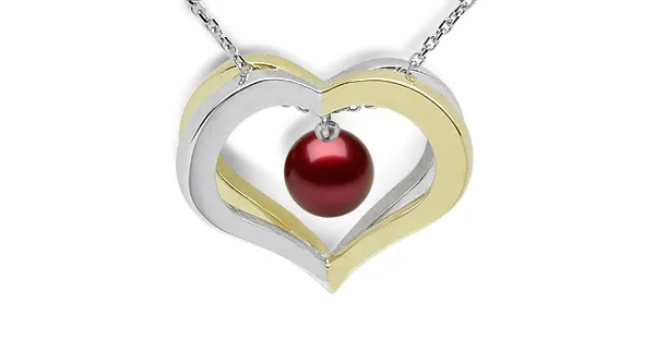 Cranberry Capture My Heart Pendant