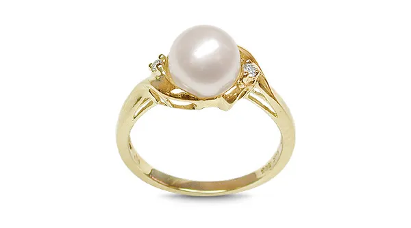 Phoebe Japanese Akoya Cultured Pearl Ring
