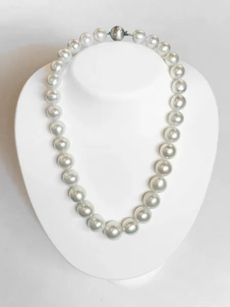 12–16.5mm White South Sea Pearl Necklace