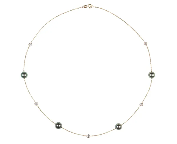 Tahitian Pearl Tin Cup Necklace