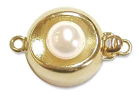 Golden Circle Pearl Clasp