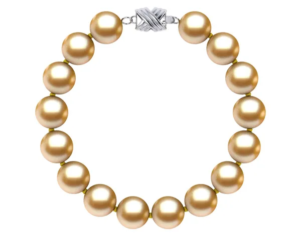 9 to 10mm Golden South Sea Pearl Bracelet