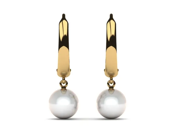 South Sea Pearl Earring Sculpted Lever Back