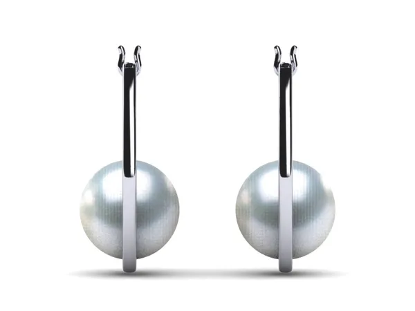 South Sea Pearl Classic Morning Dew Hoop Earring