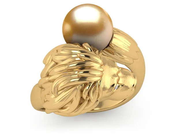 Pearl Lion Ring Safari Collection