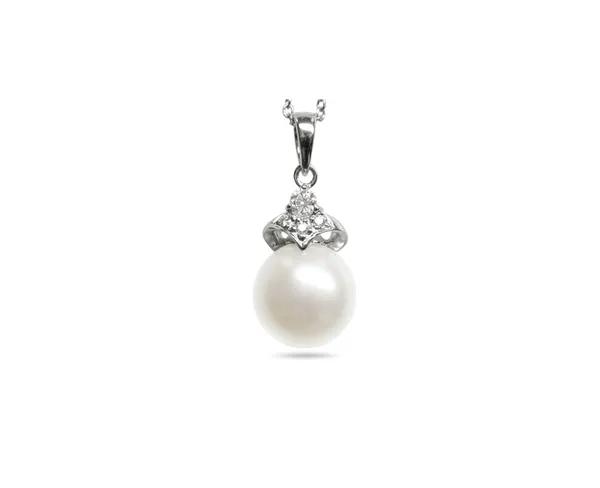 Scarlet a White South Sea Cultured Pearl Pendant