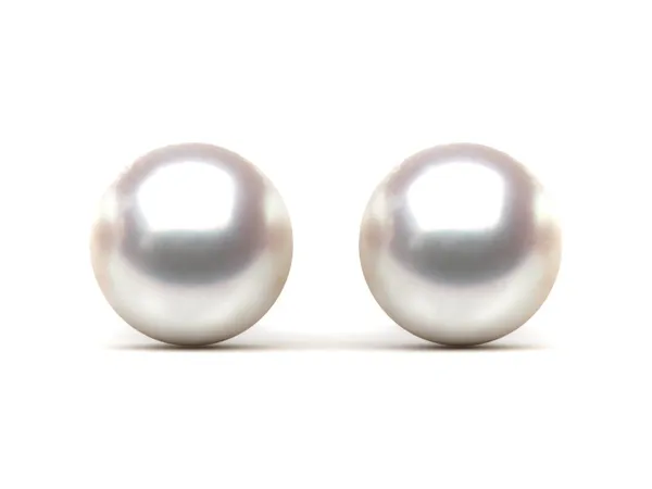 8.0 mm TRUE AAA White Rose Freshwater Round Pearl Stud Earrings
