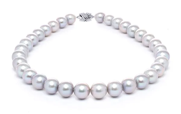 10mm x 13mm Grey Freshwater Cultured Pearl Necklace