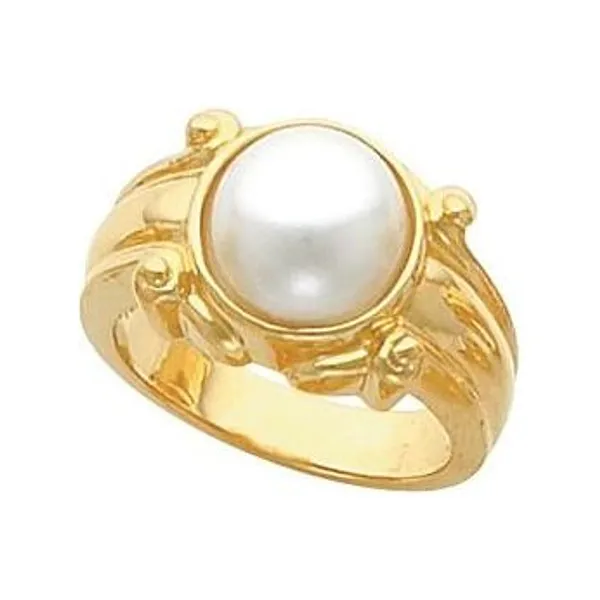 Scroll Mabé Pearl Ring