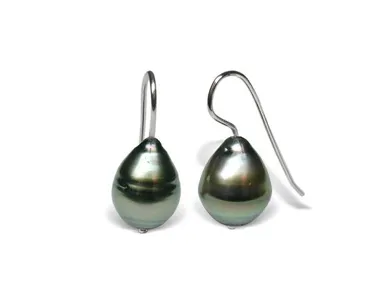Eide in Black Tahitian Cultured Baroque Pearl Earring