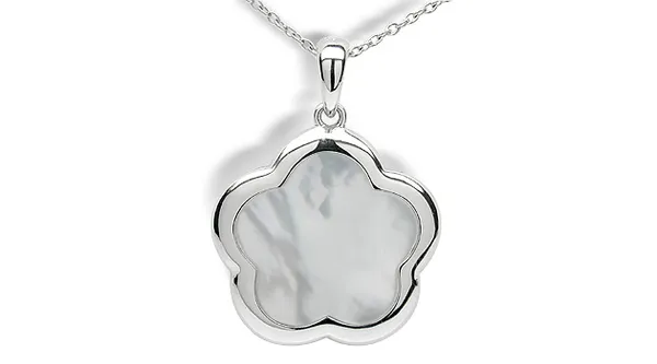 SOLD - Lotus a Mother of Pearl Cultured Pearl Pendant