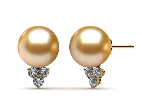 Golden Pearl Princess Point 24 Carat Earring