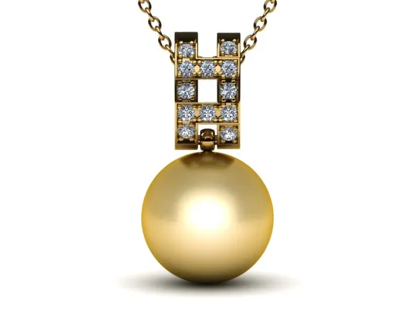 Phila a Golden South Sea Pearl Pendant