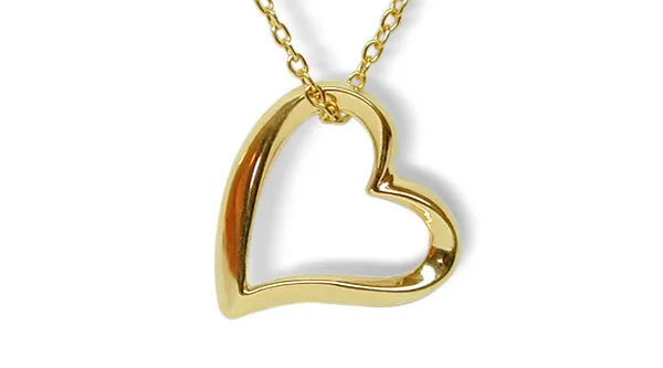 14KY Bangle Heart Pendant