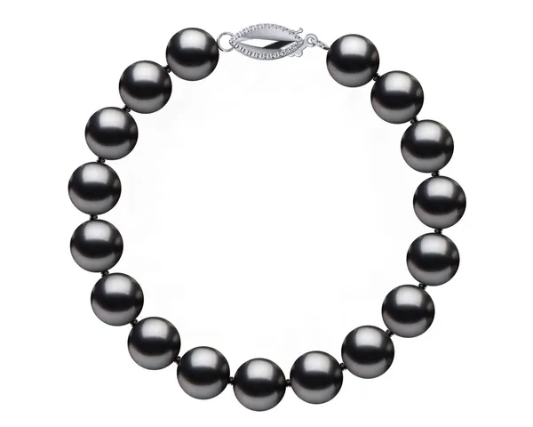 8.5 x 9mm Dark Black Freshwater Pearl Bracelet