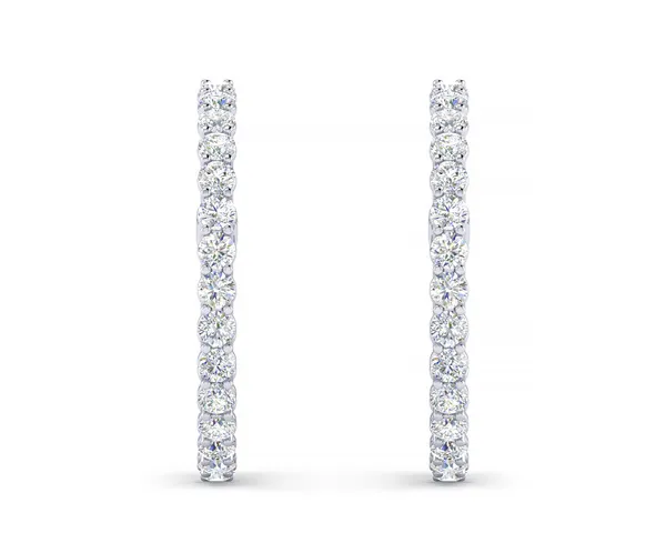 2.0 Carat Diamond Hoop Earring
