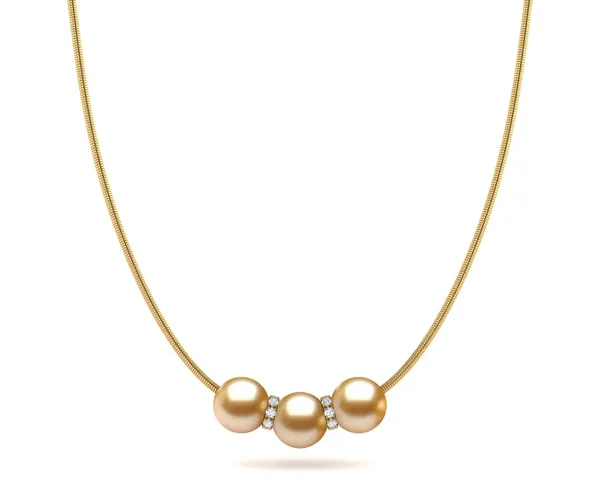 Golden South Sea Pearl Rondelle Pendant