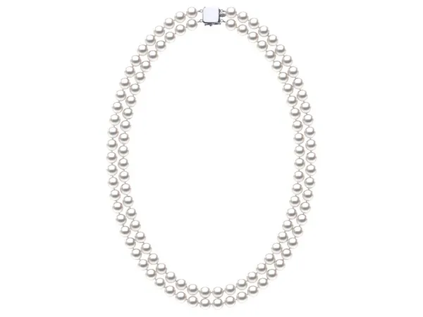 6.5-7.0 mm Double-Strand White Akoya Pearl Necklace