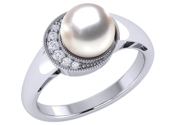 Surasa a Japanese Akoya Cultured Pearl Ring