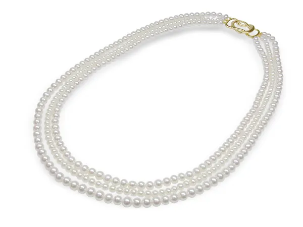 Triple Strand with Multiple Pearl Size Freshwater Necklace