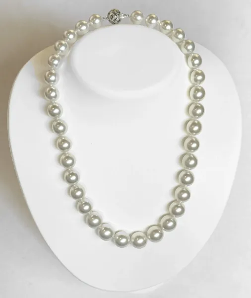 10.1–12.9mm White South Sea Pearl Necklace